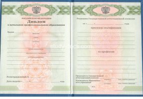 Диплом училища 2010 в Артёме